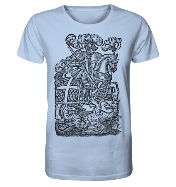 St. George Defeats the Dragon - Organic Shirt - Image 3