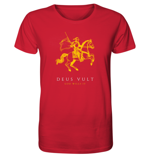 Deus Vult - God Wills It - Organic Shirt - Image 8