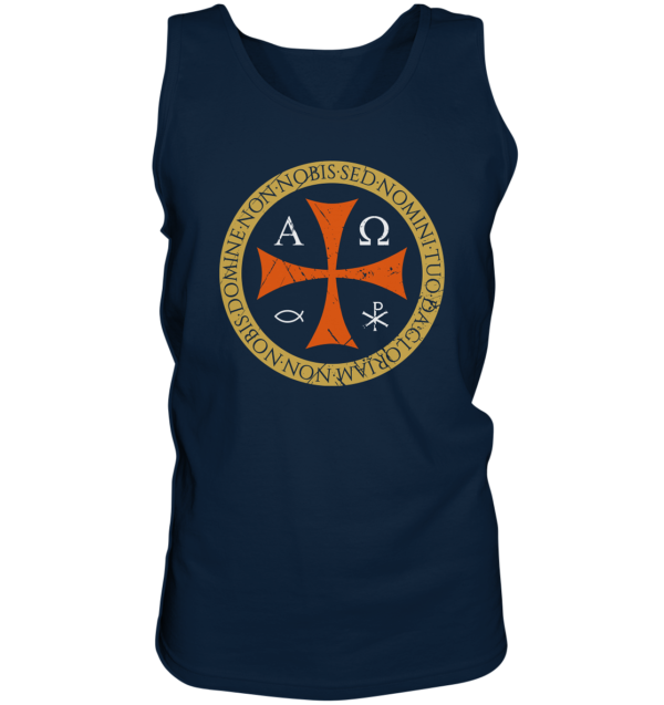 Non Nobis, Domine – Templar Cross - Tank-Top - Image 3