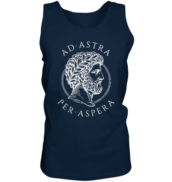 Ad Astra Per Aspera – Marcus Aurelius – White - Tank-Top - Image 3