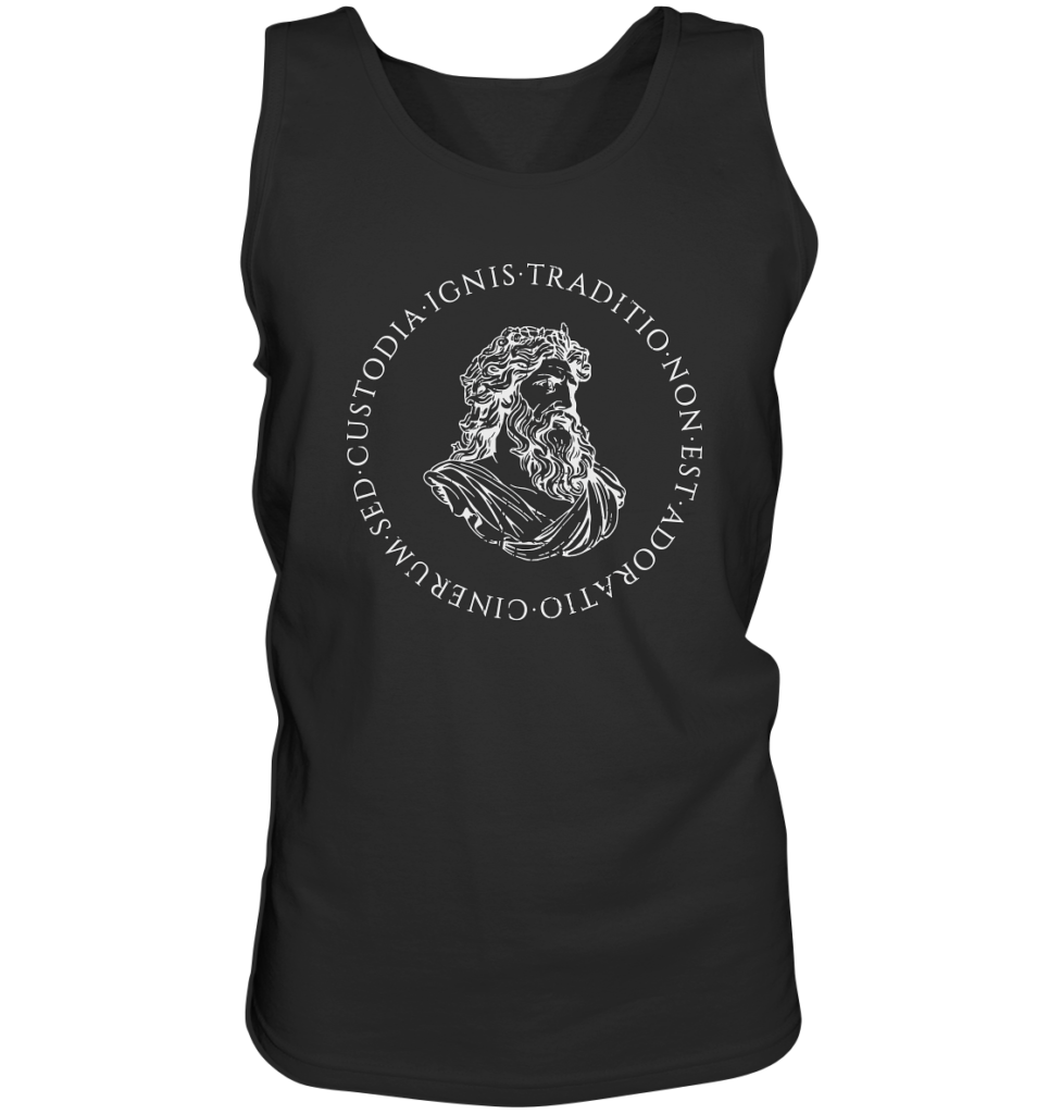 Tradition Is Not The Adoration of Ashes - Jupiter Bust - White  - Tank-Top