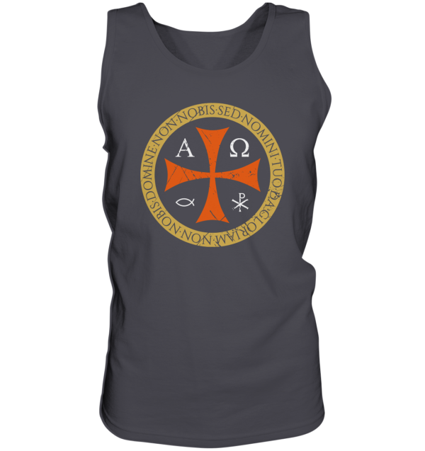 Non Nobis, Domine – Templar Cross - Tank-Top - Image 2