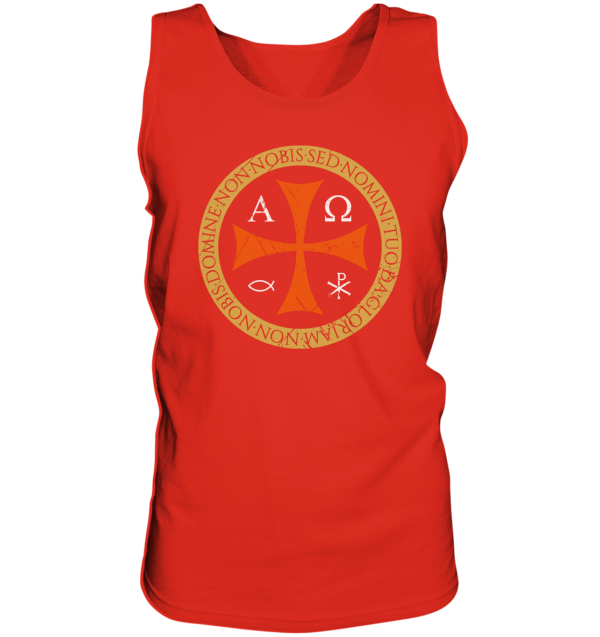 Non Nobis, Domine – Templar Cross - Tank-Top - Image 4