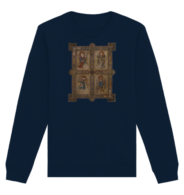 Kells Four Evangelists - Organic Basic Unisex Sweatshirt - Image 4