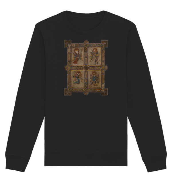 Kells Four Evangelists - Organic Basic Unisex Sweatshirt - Image 2
