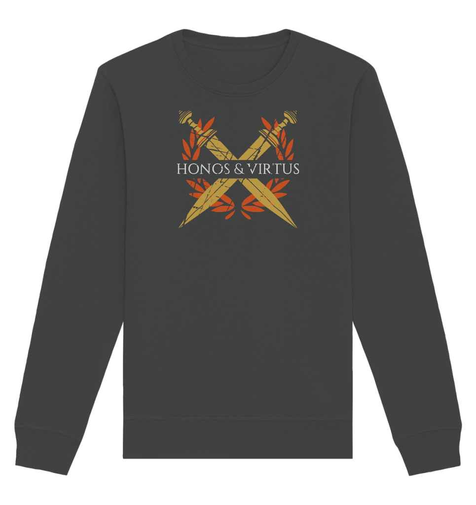 Honos & Virtus - Twin Roman Swords - Gladius - Organic Basic Unisex Sweatshirt