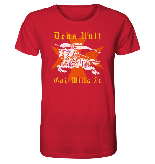 Deus Vult - Maltese Cross - Organic Shirt - Image 8