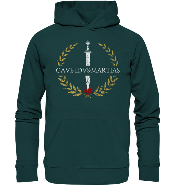 Cave Idus Martias – Beware the Ides of March - Organic Hoodie - Image 5