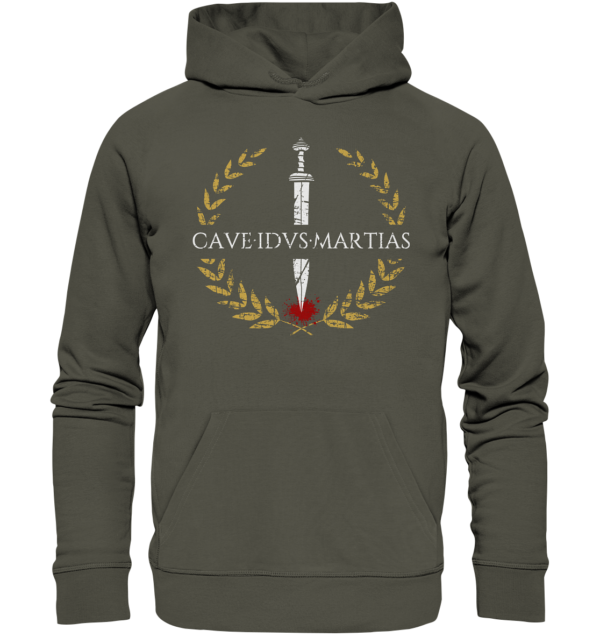 Cave Idus Martias – Beware the Ides of March - Organic Hoodie - Image 7