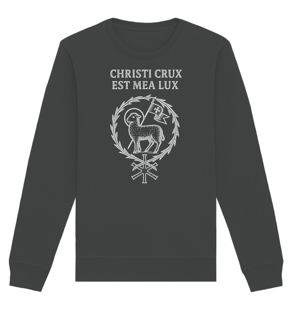 Christi Crux Est Mea Lux - The Cross of Christ is My Light - Organic Basic Unisex Sweatshirt