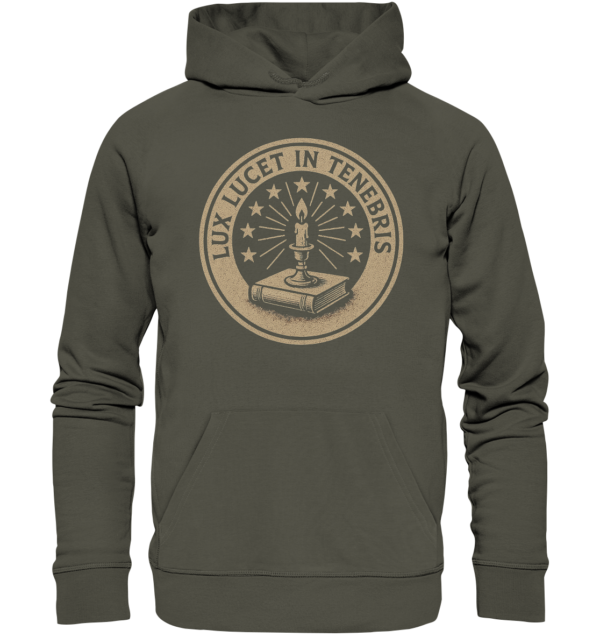 Lux Lucet In Tenebris - The Light Shines In The Darkness - Organic Hoodie - Image 7