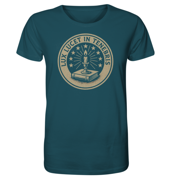 Lux Lucet In Tenebris - The Light Shines In The Darkness - Organic Shirt - Image 9