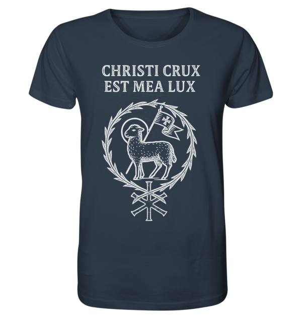 Christi Crux Est Mea Lux - The Cross of Christ is My Light - Organic Shirt - Image 6