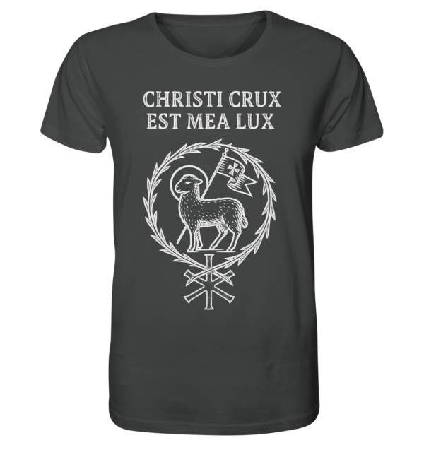 Christi Crux Est Mea Lux - The Cross of Christ is My Light - Organic Shirt