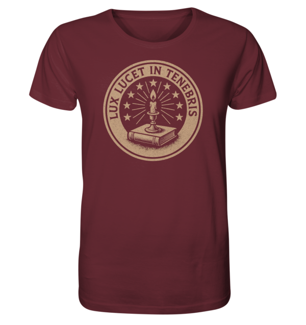 Lux Lucet In Tenebris - The Light Shines In The Darkness - Organic Shirt - Image 3