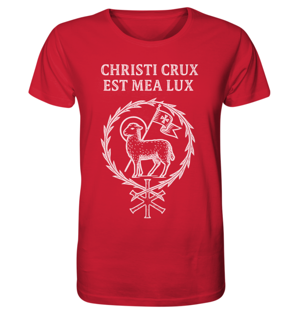 Christi Crux Est Mea Lux - The Cross of Christ is My Light - Organic Shirt - Image 8