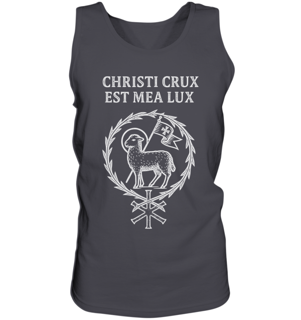 Christi Crux Est Mea Lux - The Cross of Christ is My Light - Tank-Top - Image 2