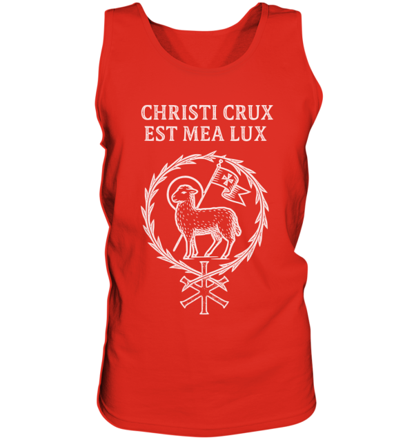 Christi Crux Est Mea Lux - The Cross of Christ is My Light - Tank-Top - Image 4