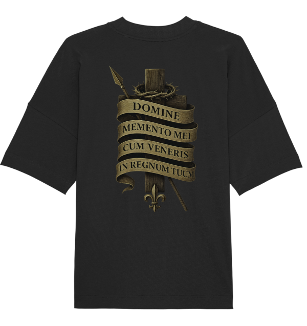 Domine In Te Speravi - Domine Memento Mei - Organic Oversize Shirt - Image 2