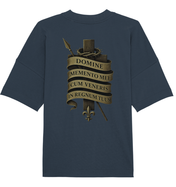 Domine In Te Speravi - Domine Memento Mei - Organic Oversize Shirt - Image 4