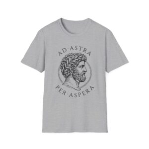 Ad Astra Per Aspera Shirt – Stoic Roman Bust Graphic Tee