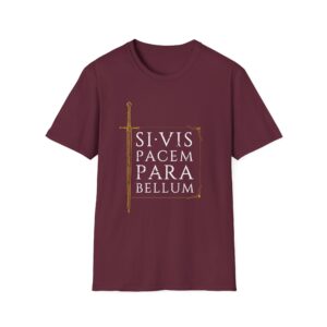 Si Vis Pacem Para Bellum T-Shirt — Latin Sword Peace Quote Tee