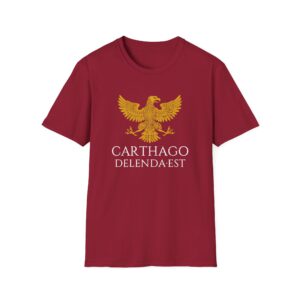 Carthago Delenda Est Eagle T-Shirt — Roman-inspired Latin Quote Shirt