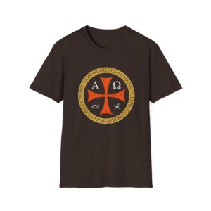 Templar Cross Graphic T‑Shirt — Latin Vintage Crusader Design